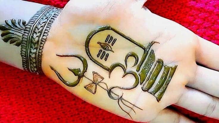 shivling mehndi design