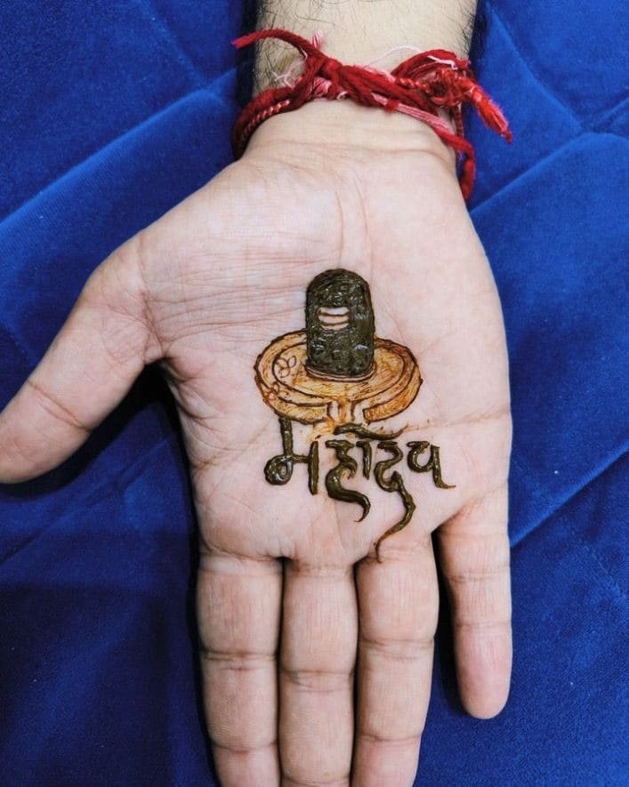 shivling mehndi design