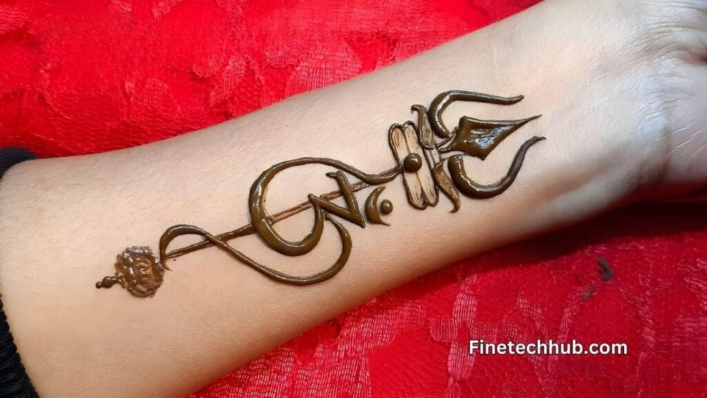 trishul mehndi designs