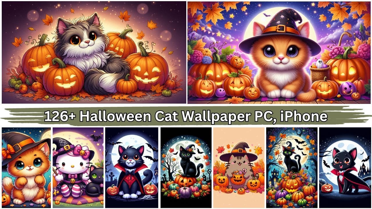 126+ Halloween Cat Wallpaper 4k 8k PC, iPhone Free Download