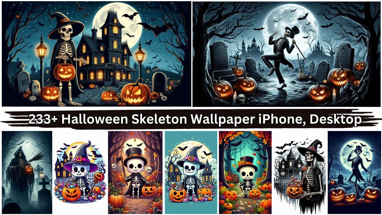 233+ Halloween Skeleton Wallpaper iPhone, Desktop, Free Download