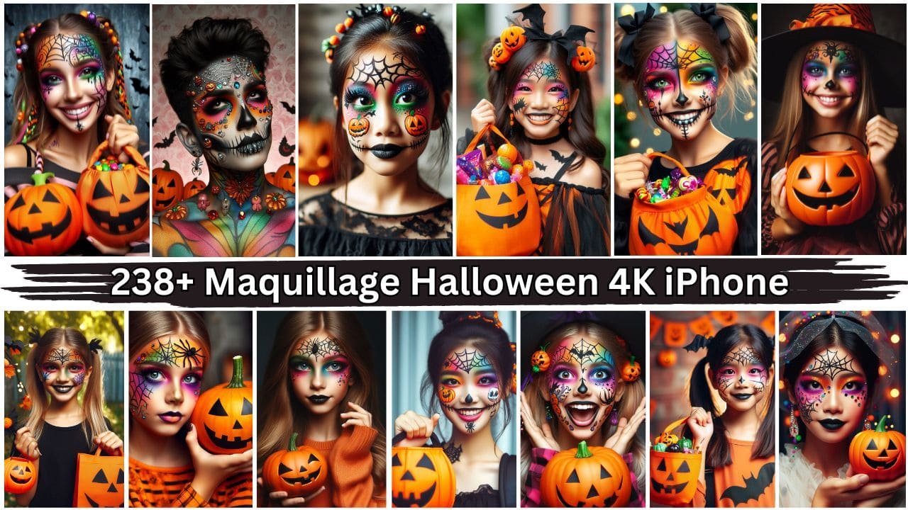 238+ Maquillage Halloween 4K iPhone, Mobile Téléchargement gratuit HD 2024