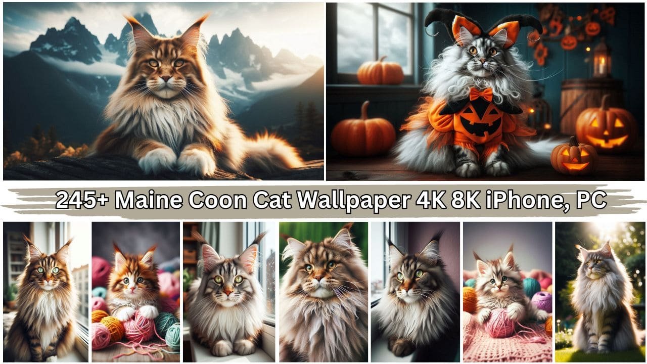 245+ Maine Coon Cat Wallpaper 4K 8K iPhone, PC HD Free Download